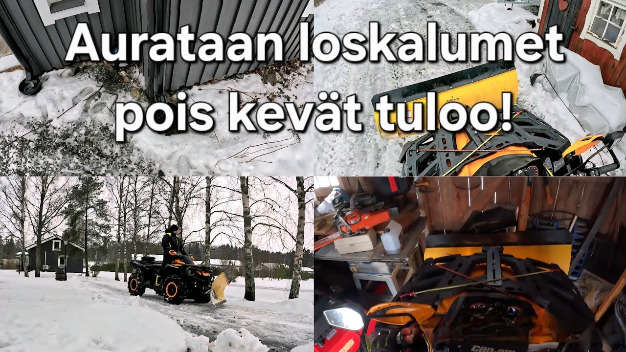 Mönkijällä auratessa kolahtaa!:/