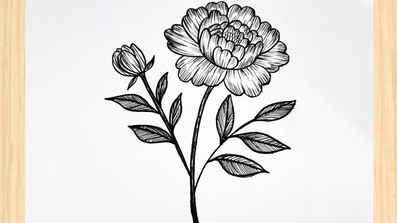 Easy Flower Drawing | How To Draw Beautiful Flower Step-by-Step 