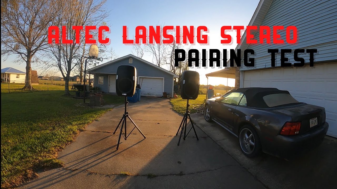 Altec Lansing Stereo Pairing Test!