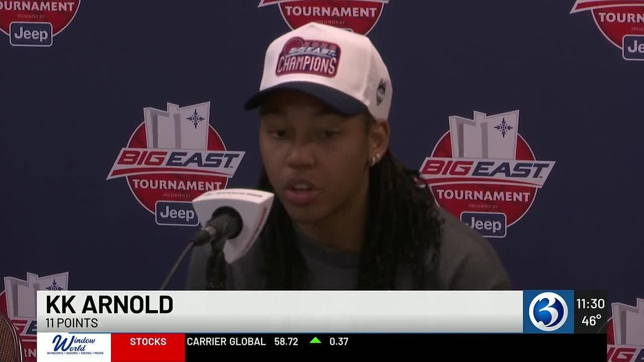 UConn women celebrate another Big East tournament championship with win over Villanova