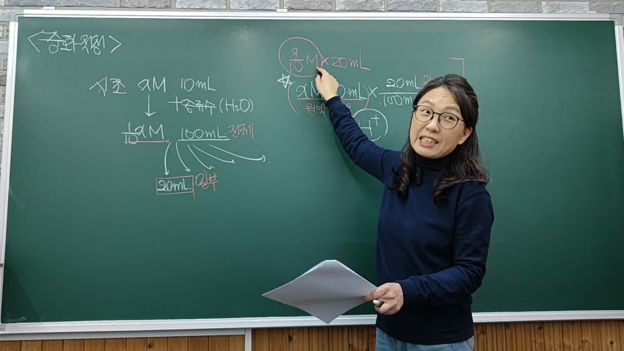 260210화 고2 화학 중화반응 문제풀이
