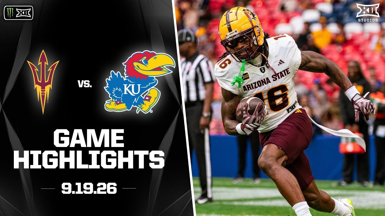 Arizona State vs. Kansas Highlights | 2026 Monster Energy Big 12 Football