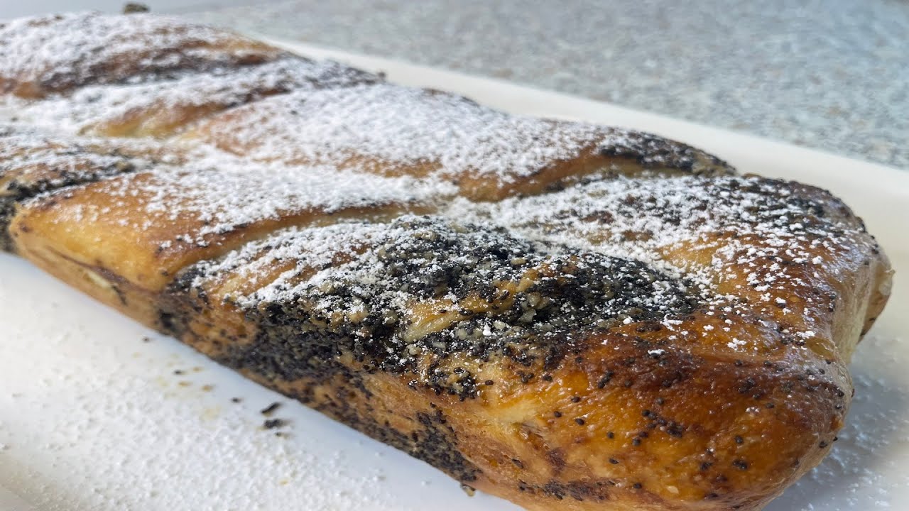 Маковая булочка по принципу бриоши 🥐 Нежная, воздушная и ароматная