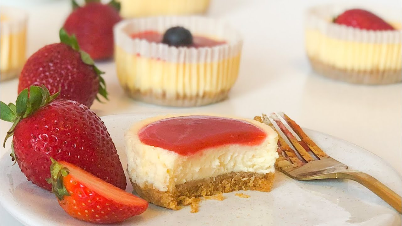 😍 الذ ميني تشيزكيك ممكن تحضري فوقت وجيز و بمقادير بسيطة mini cheesecakes crémeux recette facile