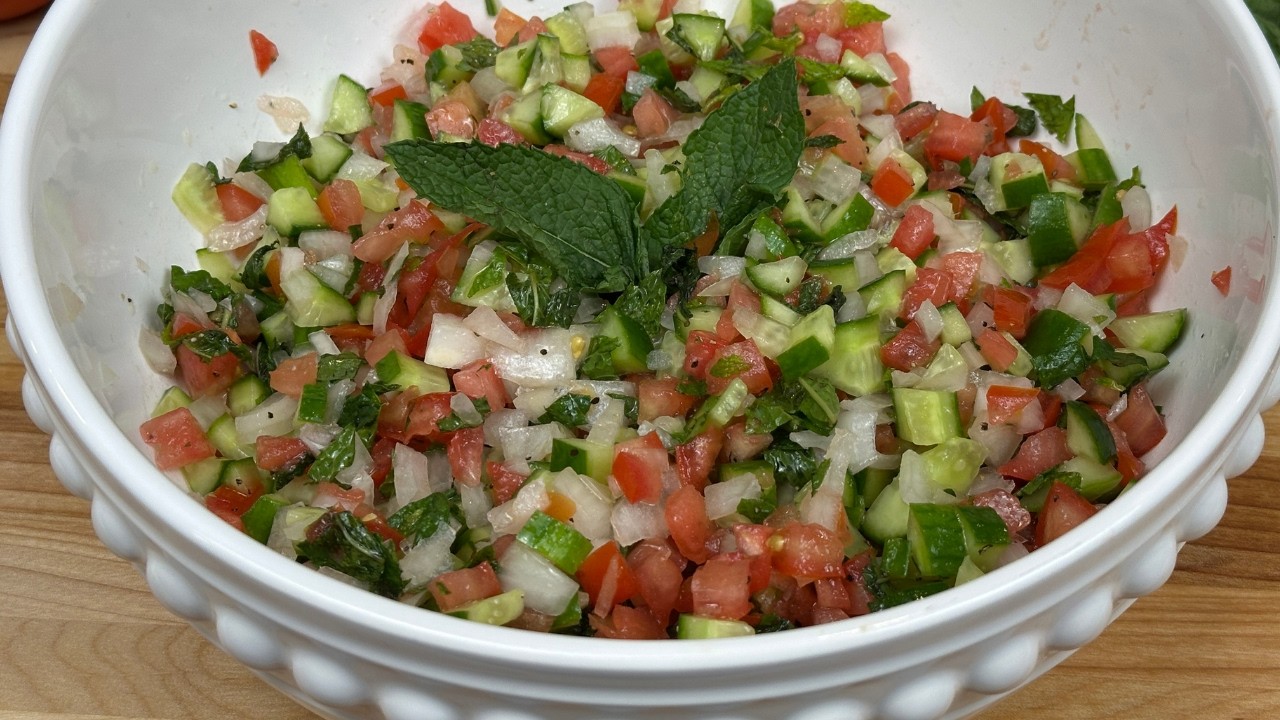 Shirazi Salad Done Right | Fresh, Juicy & Balanced