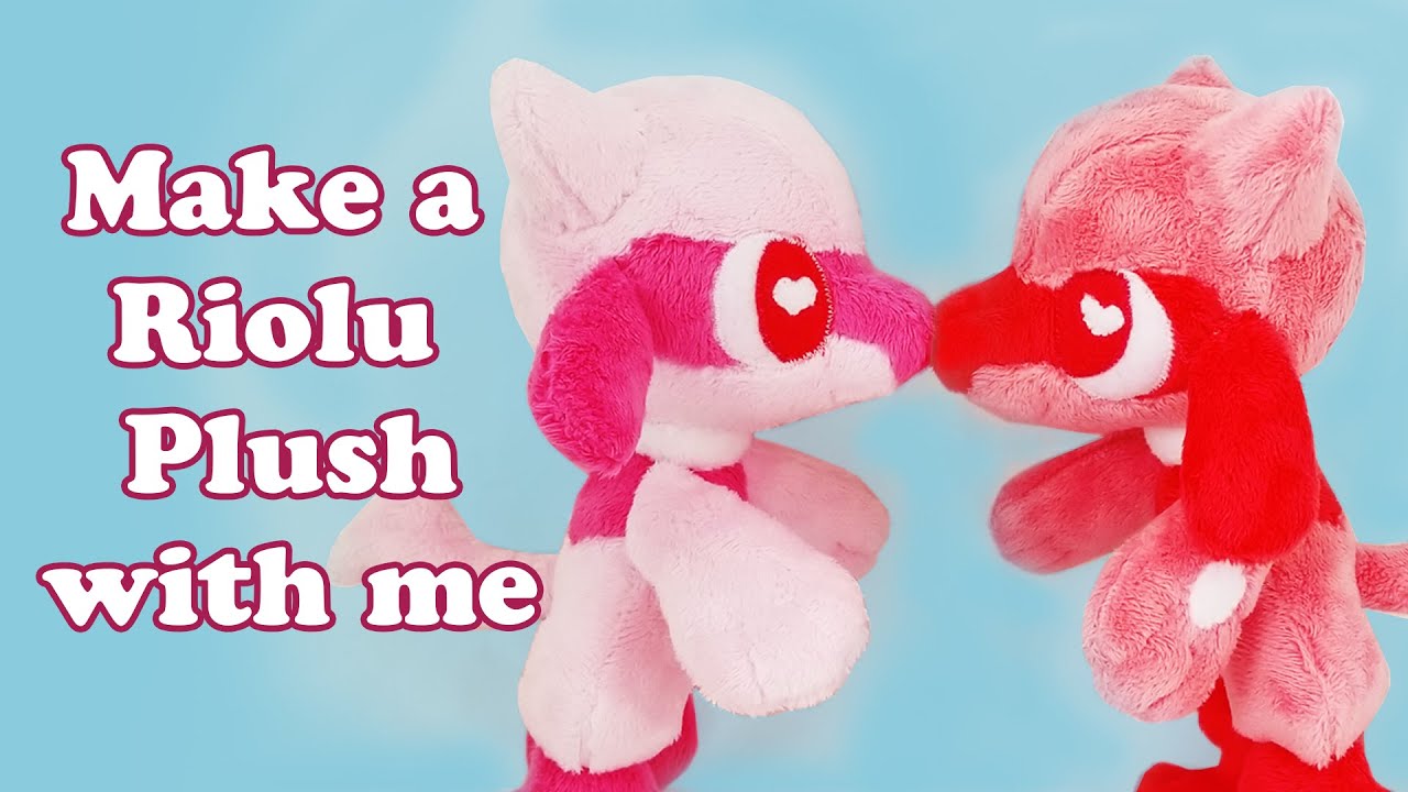 How To: Make a Pink Riolu Plushie FREE PATTERN