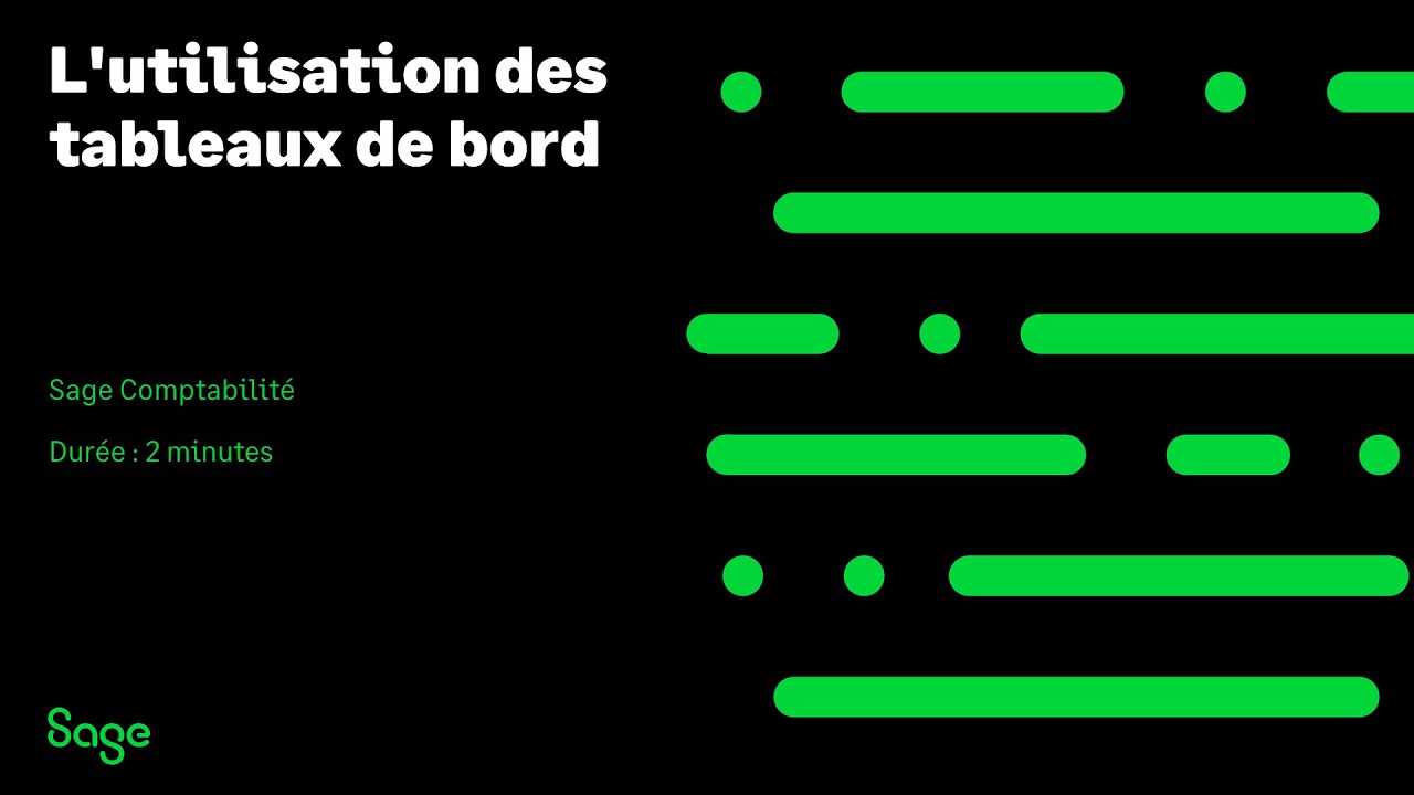 Sage Comptabilit&eacute; - L'utilisation des tableaux de bord (Canada)