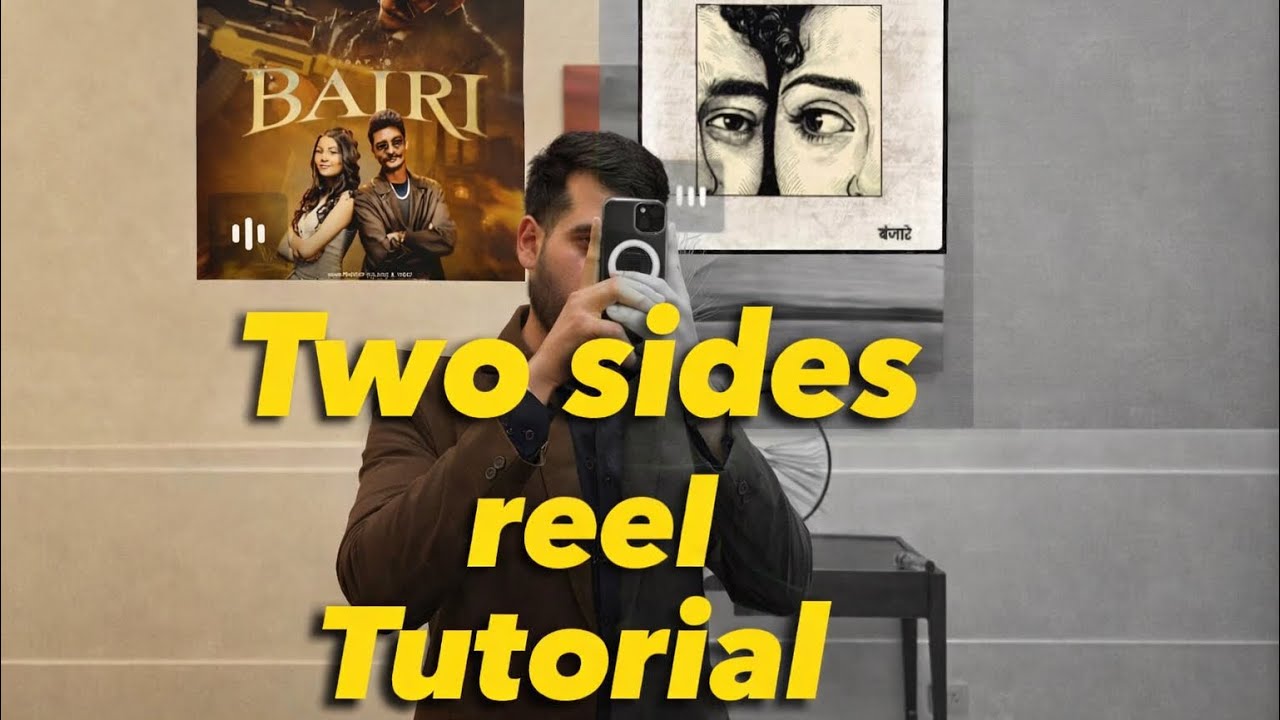 Trending two sides reels edit tutorial | Instagram trending two sides reels kaise banaye |