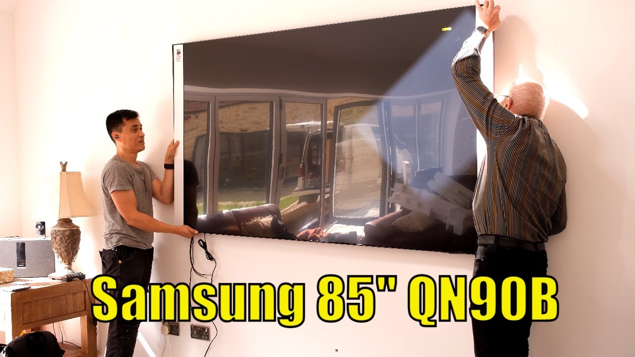 Распаковка и установка настенного крепления Samsung 85
