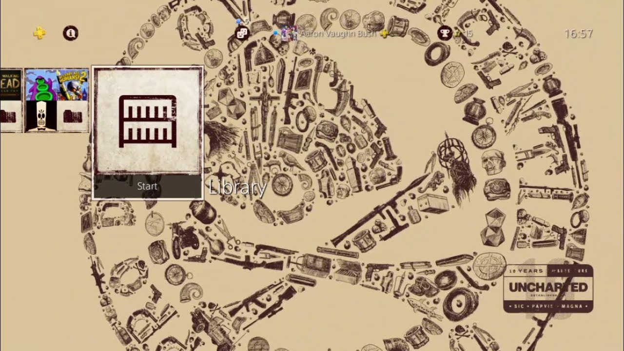 Uncharted 10th Anniversary Paid PS4 Theme