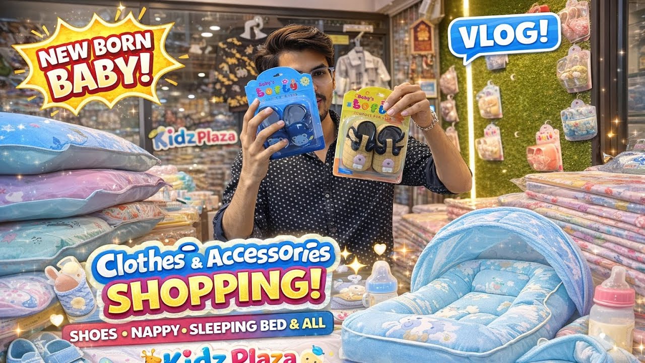 Best Newborn Baby Shopping Vlog Part-1 🛍️ | Clothes, Shoes, Bed & Accessories | Kidz plaza Surat
