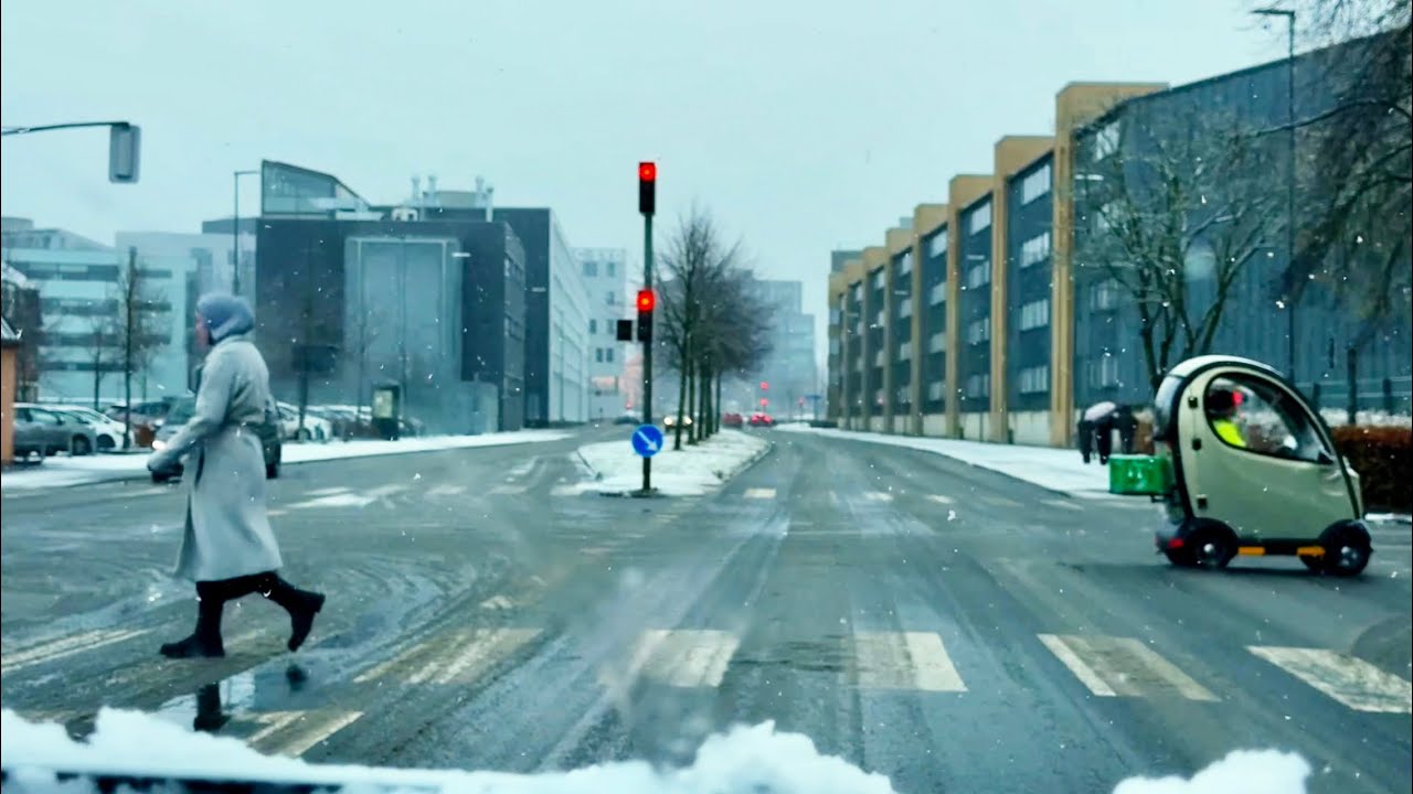 Snow day in the city #kolding #denmark 🤩☃️