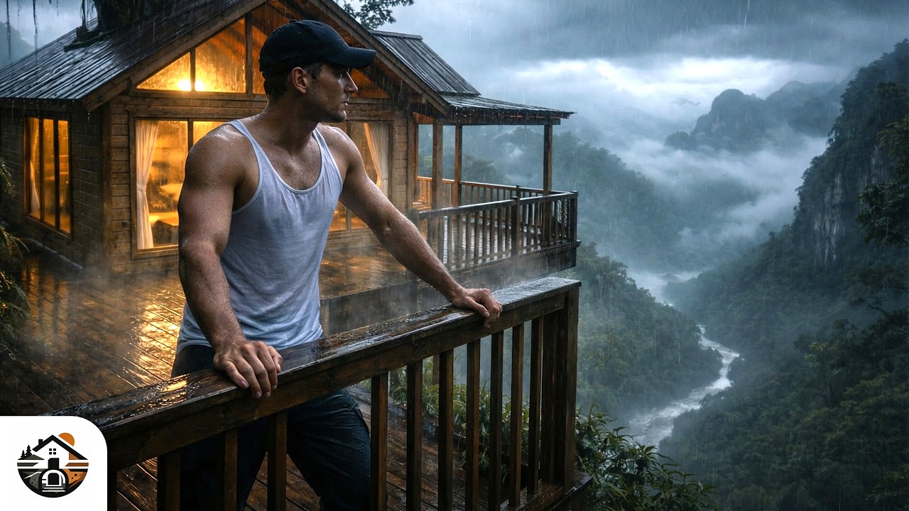 Cozy Treehouse in the Jungle Rain | Relaxing Cinematic ASMR