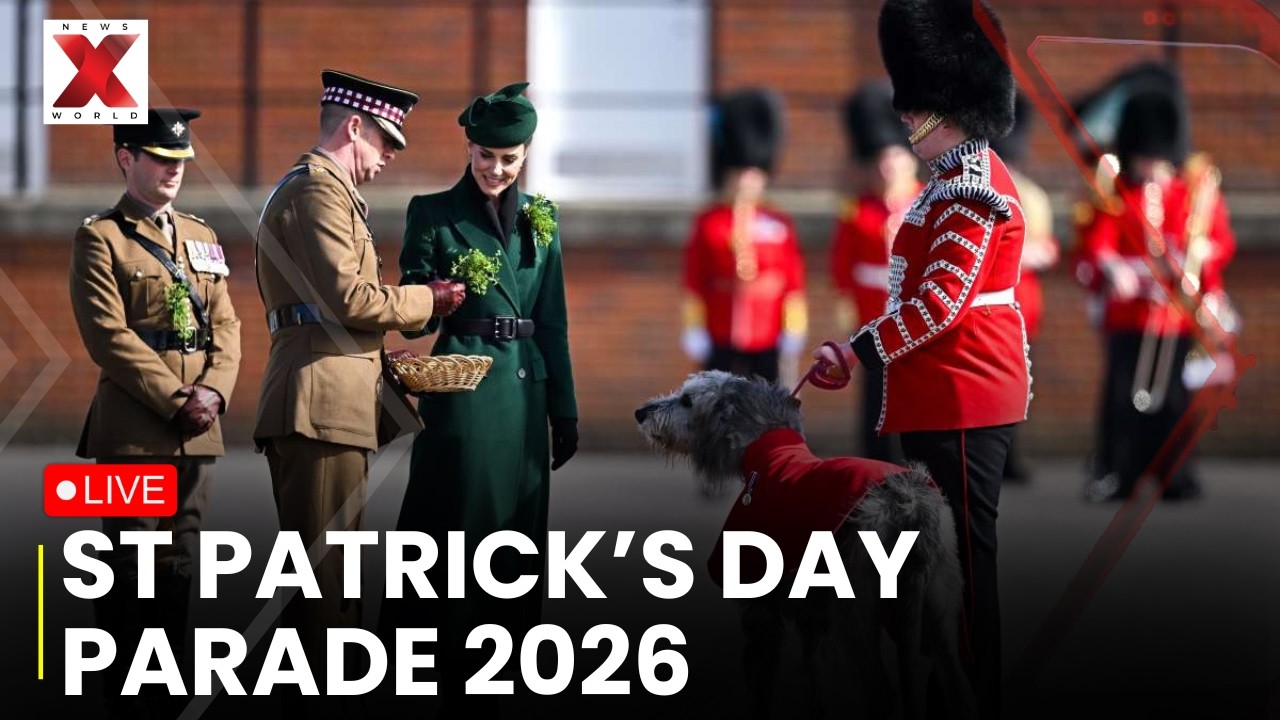 St Patrick’s Day parade LIVE: Princess Kate marks St Patrick’s Day with Irish Guards grand parade