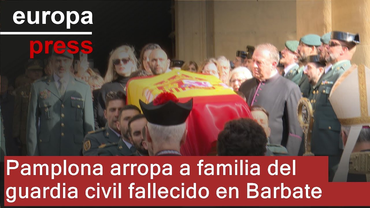 Pamplona arropa a la familia y amigos de David Pérez, guardia civil fallecido en Barbate