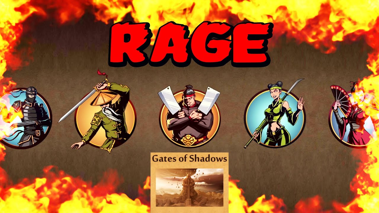 Shadow Fight 2. Gates of Shadows Rage Compilation.