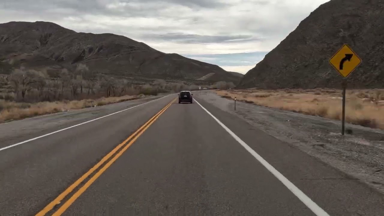 Time Lapse Driving from Tonopah Nevada to Las Vegas Nevada January 22, 2026 Highway 95 South