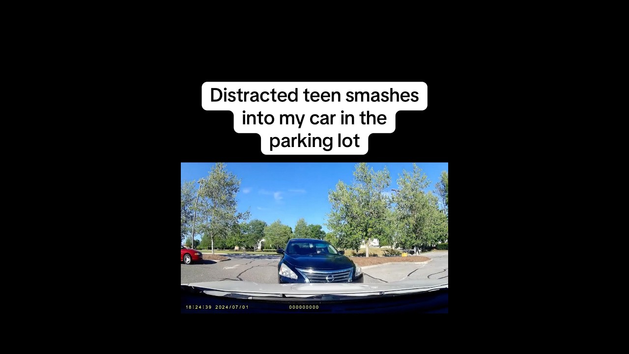 POV : Teen Crashes Into You In Parking Lot 😩 #carcrash #police