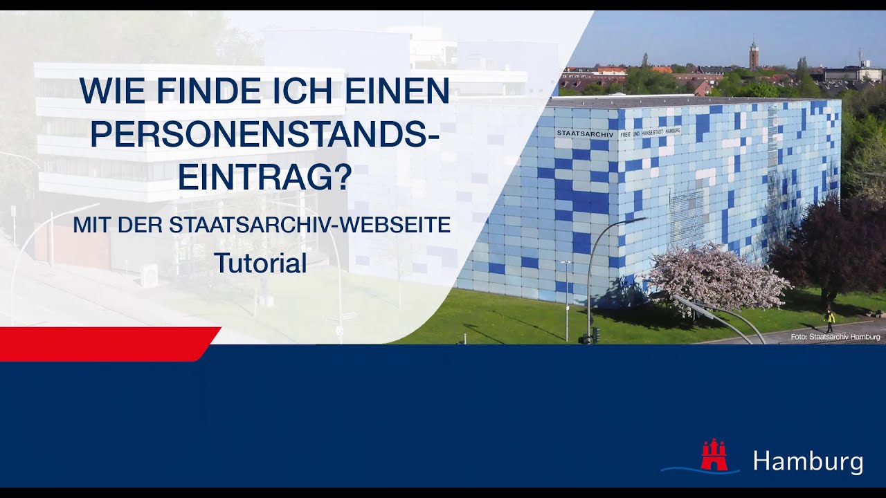 Tutorial Personenstandseintrag Webseite