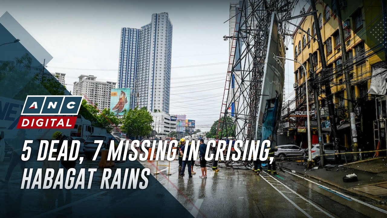 5 dead, 7 missing in Crising, habagat rains | ANC