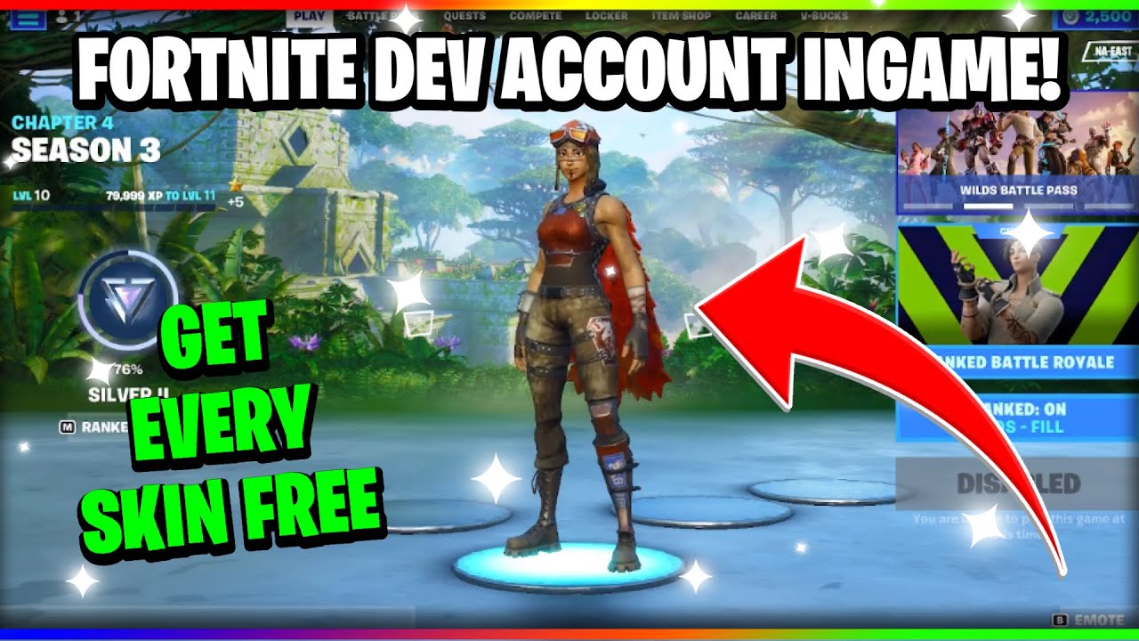 HOW TO GET A INGAME FORTNITE DEV ACCOUNT! (Working Tutorial)