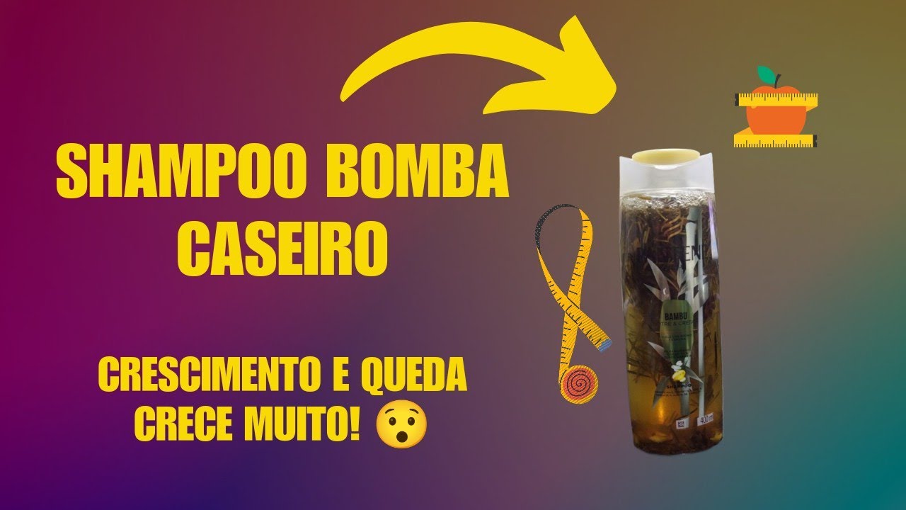 O MELHOR SHAMPOO BOMBA CASEIRO -CRESCIMENTO E QUEDA DE CABELO crespa alisada.