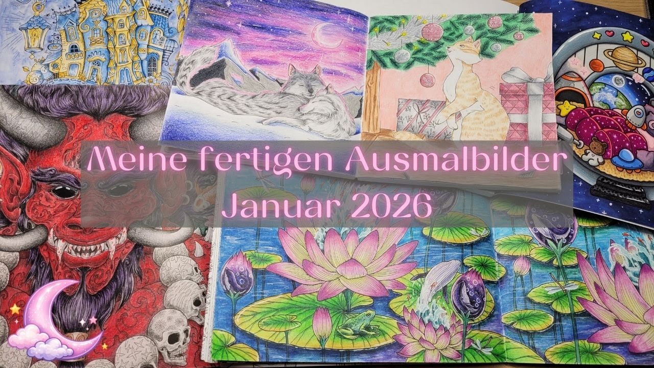 Meine fertigen Ausmalseiten | Januar 2026