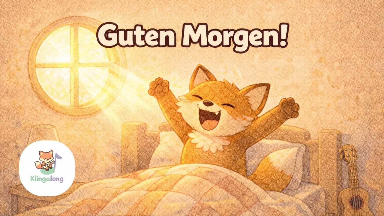 Guten Morgen, kleiner Tag ☀️ | Kinderlied zum Mitsingen | Klingalong