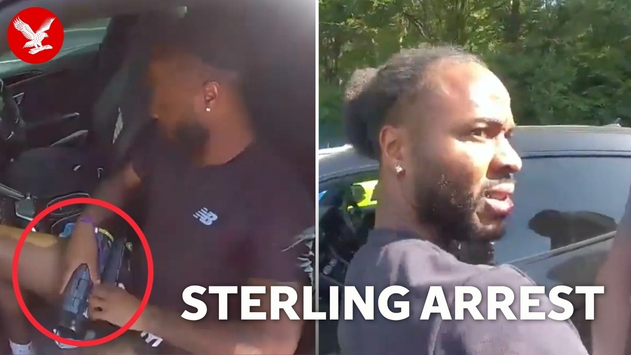 Raheem Sterling filmed in Lamborghini with nitrous oxide canisters on lap during dangerous driving a