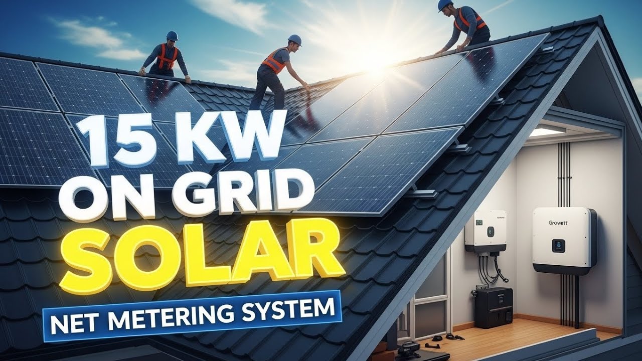 15 KW On Grid Solar System Installation | Net Metering | ULTRA SOLAR ENERGY Pvt Ltd