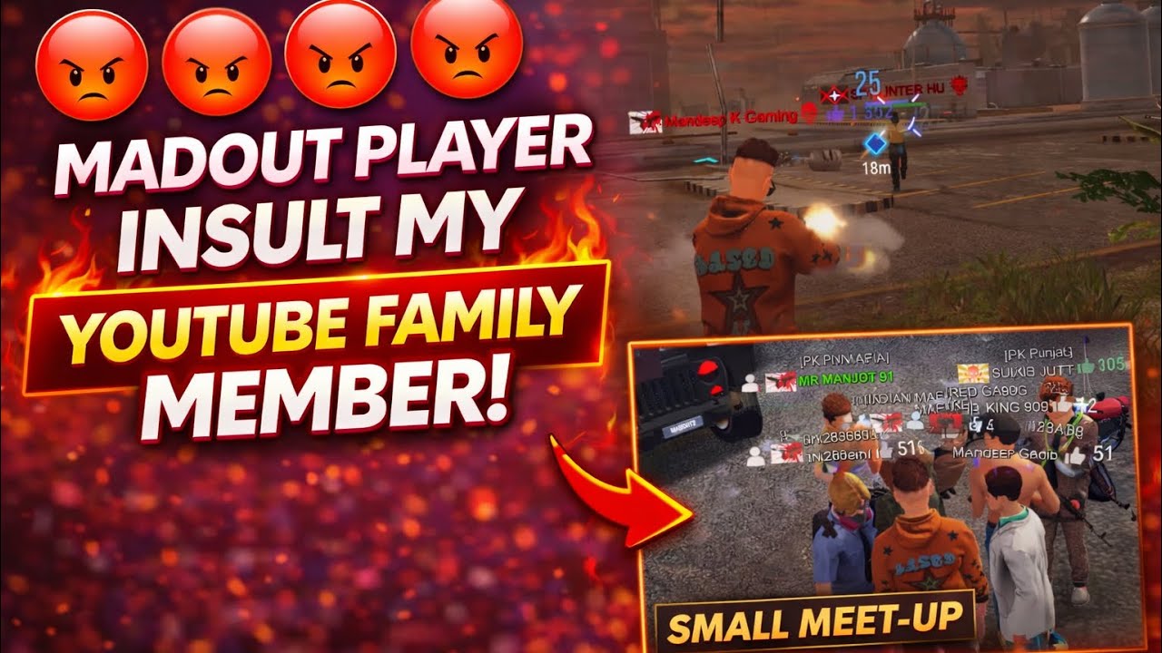 😡 Madout Player Insult My YouTube Family Member | Madout Fighting Clan Vs Clan | Madeepkgaming
