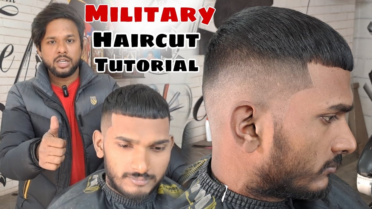 Military Haircut boy | Fouji Hair cutting | Army Haircut kaise karte Hain Full Tutorial 2023
