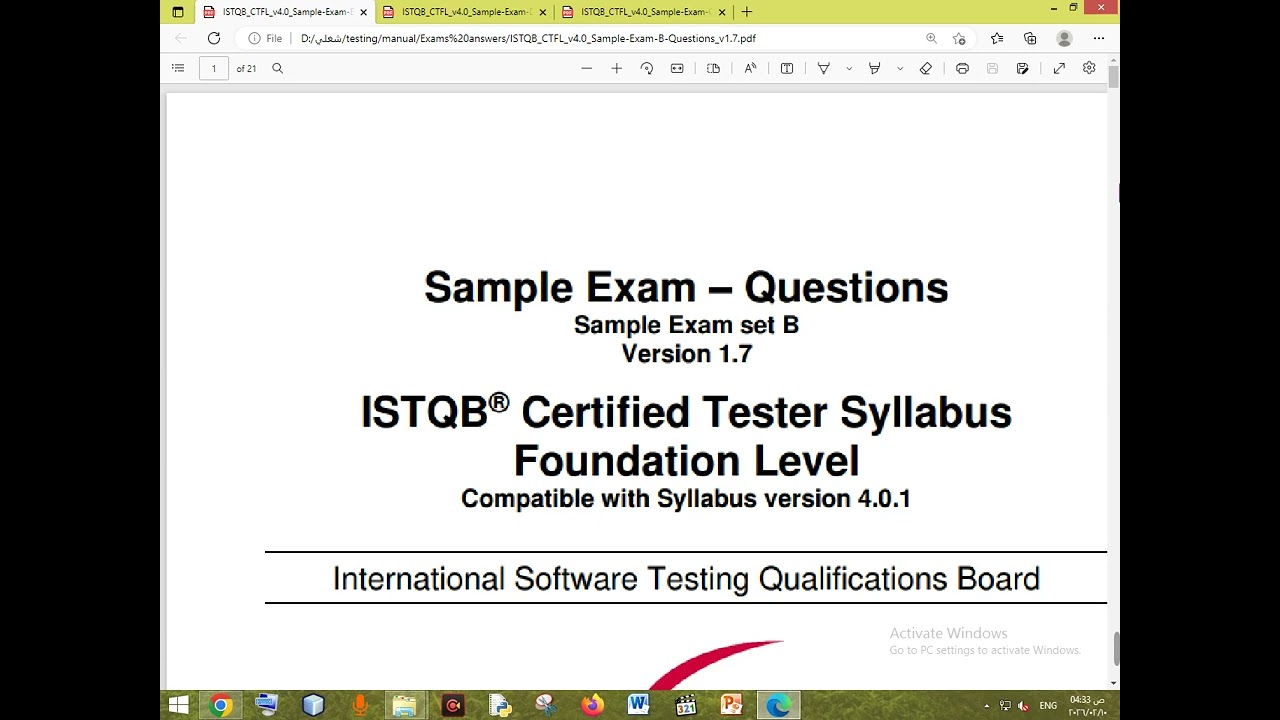 8 bva Exam Questions