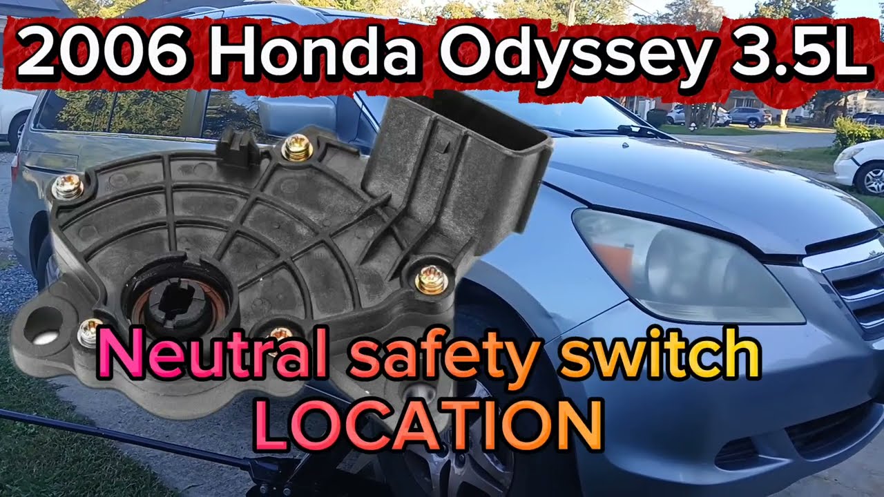 Расположение датчика нейтрального положения на Honda Odyssey 3.5L 2005-2010 (3-е поколение).