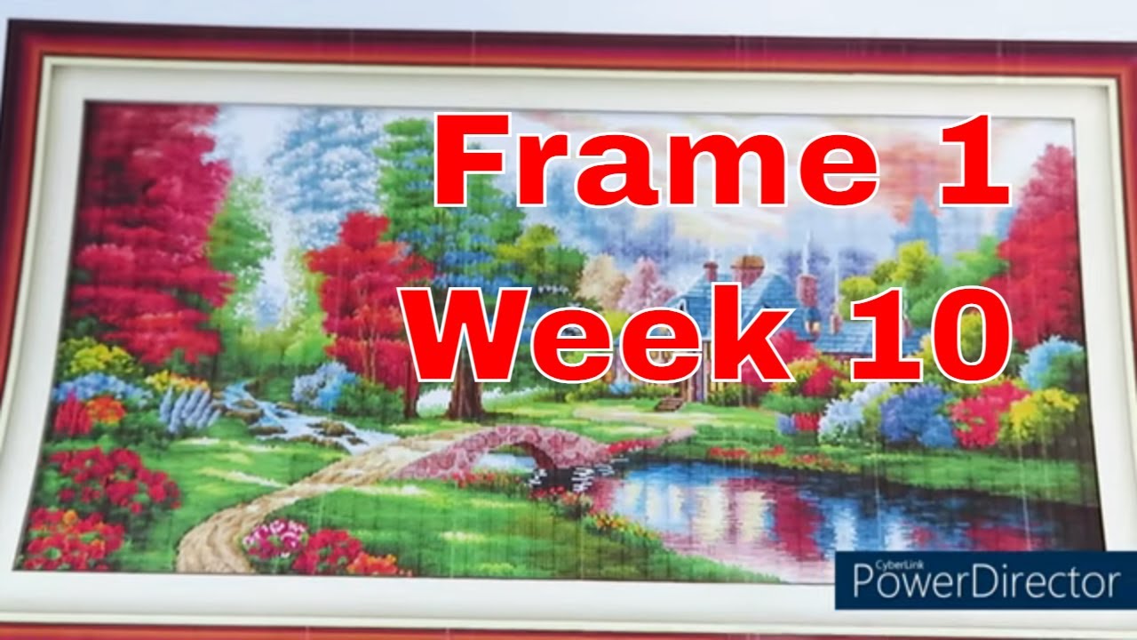 The Ambilight Frame 1 Week 10. #crossstitch