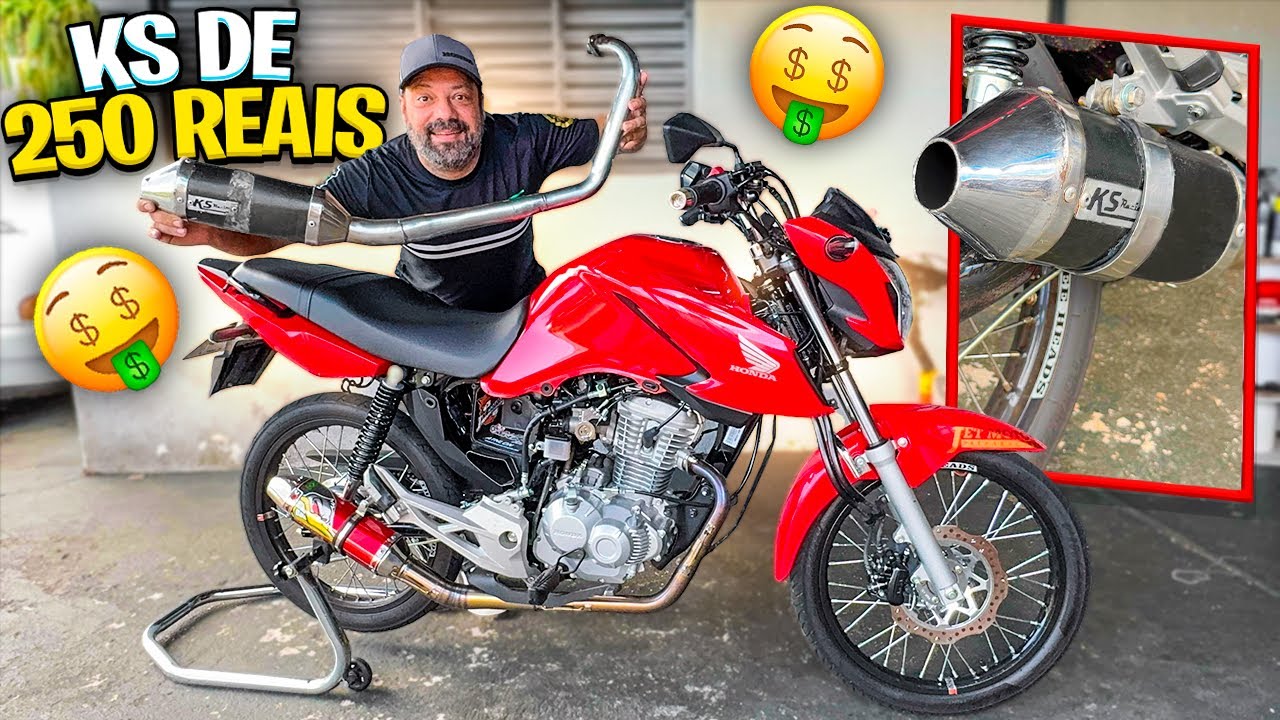 ESCAPE KS RACING NA FAN 160 RONCO FICOU TOP MAS VOU TER QUE REFORMAR ✅