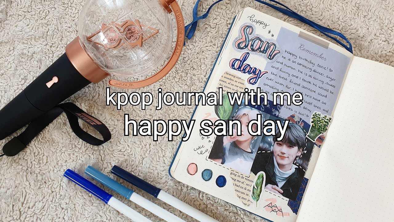 kpop journal with me, happy san day! 🌱