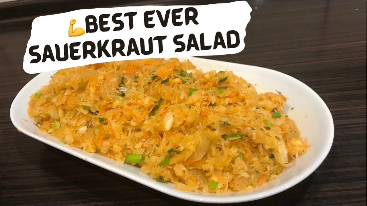 Sur&oacute;wka z kapusty kiszonej najlepsza na świecie - Sauerkraut salad homemade