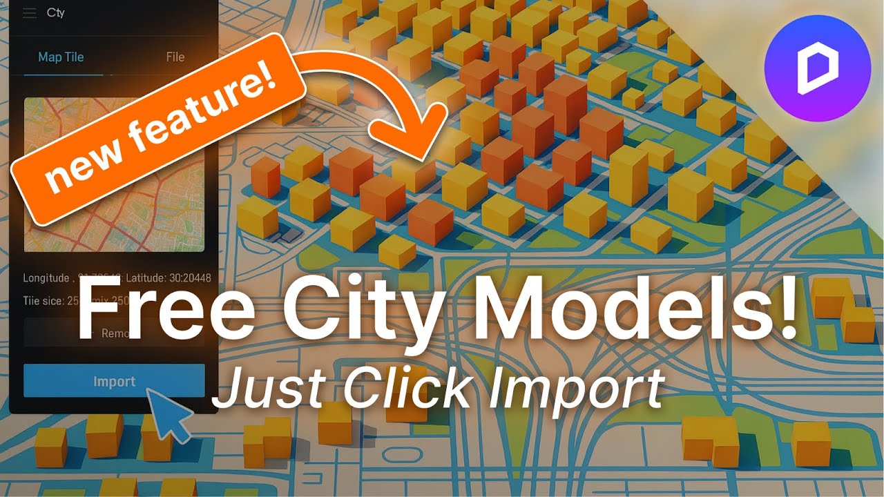 Instantly Import 3D Context City Models in D5 Render