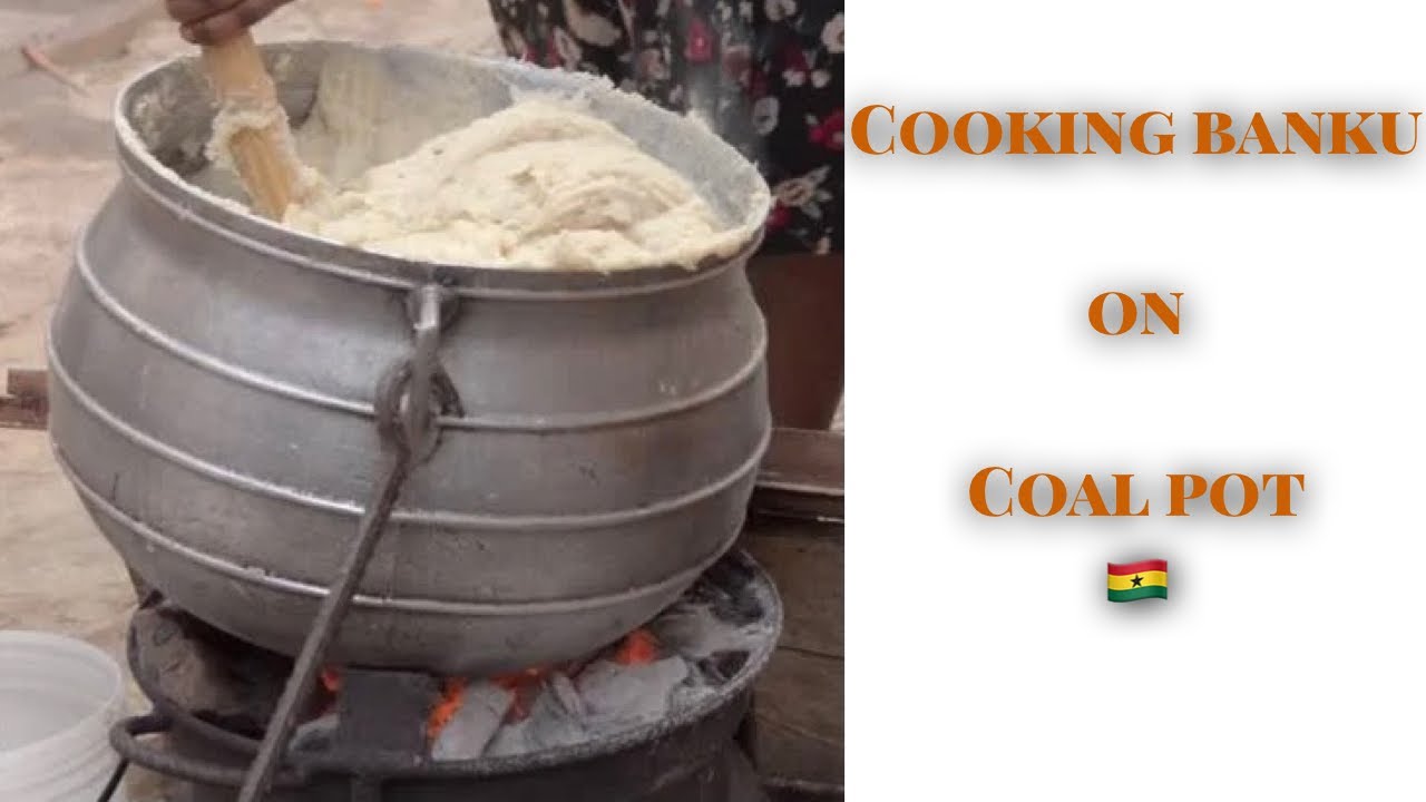 A taste of Africa| Cooking banku on coal pot ( Ghana)