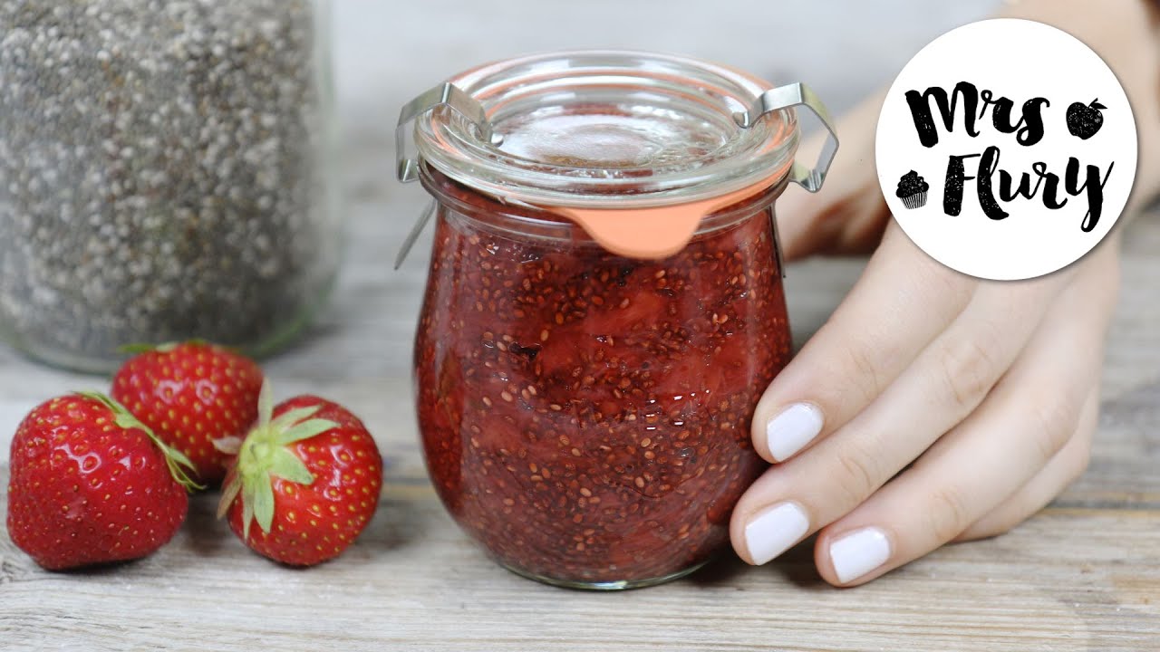 Super einfache Erdbeer-Chia-Marmelade selber machen