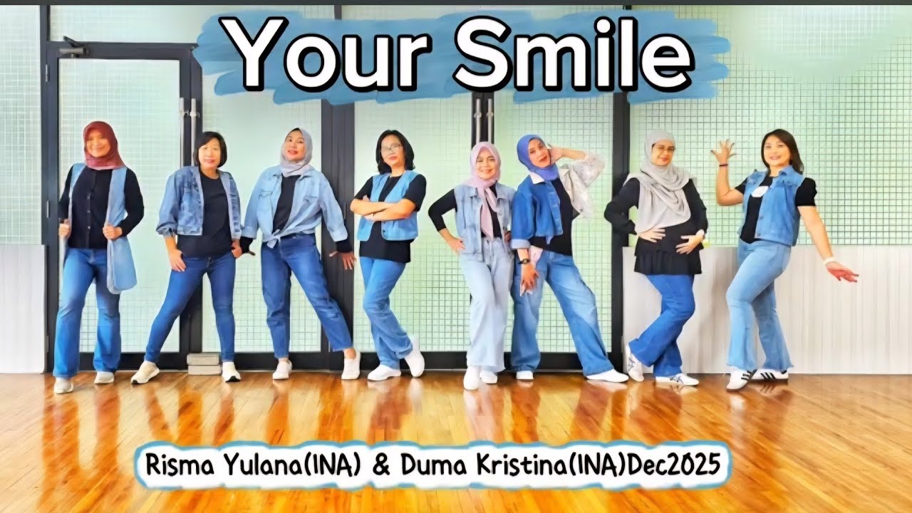 Your Smile linedance || Risma Yulana(INA) & Duma Kristina(INA) || Mystic Fusion