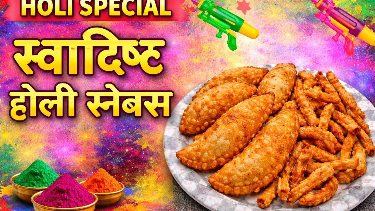 💛 Happy Holi 2026 | Ghar Ki Special Gujiya🎨 Holi Par Banaye Perfect Khasta Gujiya