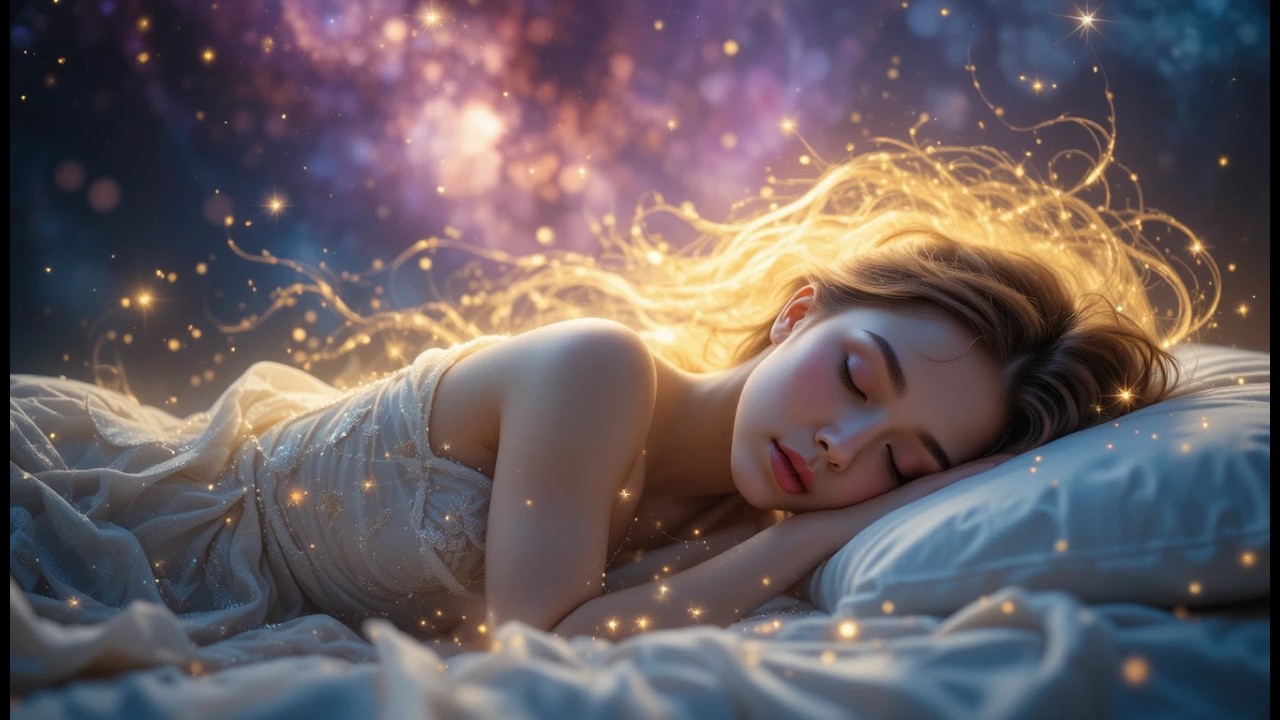 Healing Sleep Frequencies + 528Hz Love Tone | Melatonin Release & Nervous System Restoration