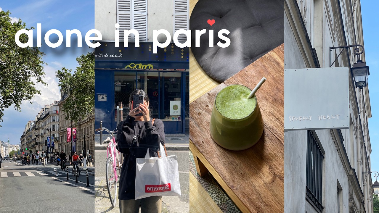 paris vlog 🇫🇷 solo trip, cafe hopping alone, local hotspots, reading, healing trip