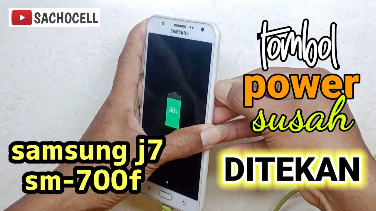 trik tombol power susah ditekan samsung j7 sm-j700f
