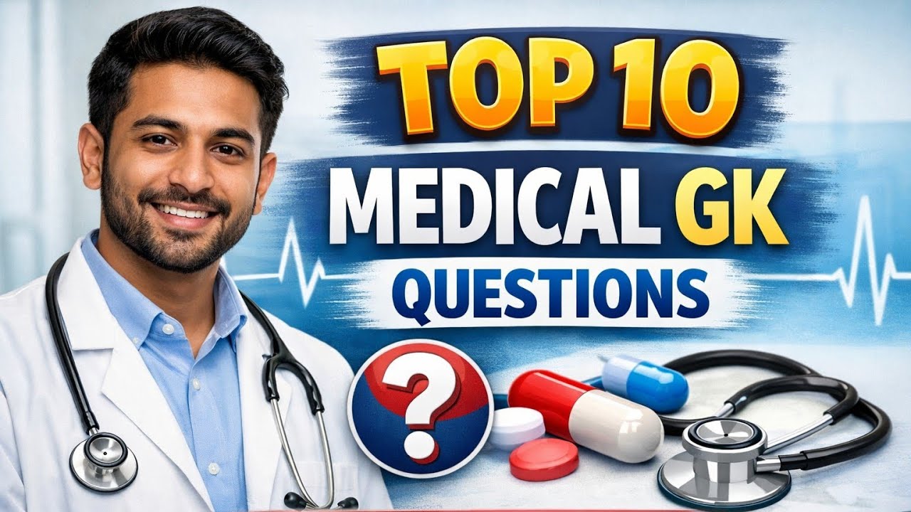 Top 10 Medical GK Questions | Medical Quiz | Pharma IQ | Medical Students GK ll #gk #gkquestion 
