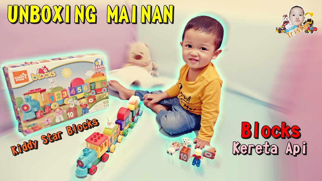 Mainan Block Kereta Api - Kiddy Star Block | UNBOXING MAINAN