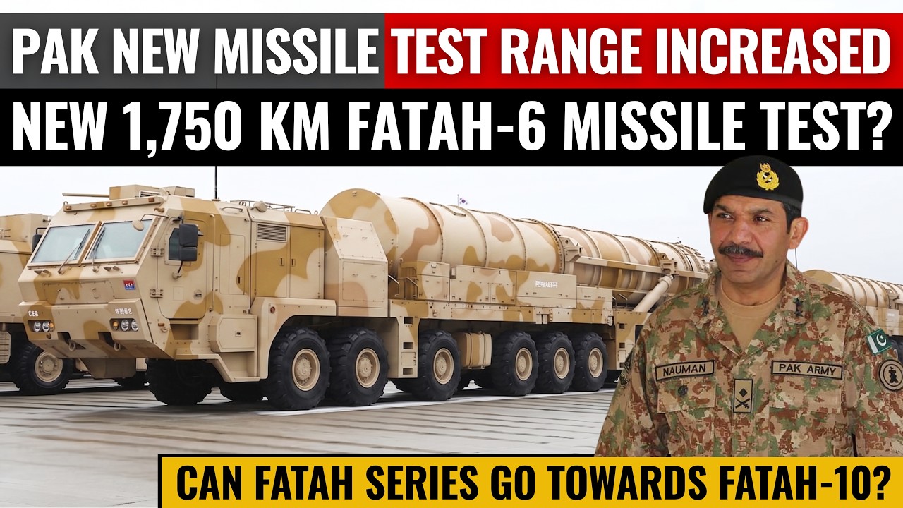 Pakistan's New Missile Range Increased | New 1,750 km Fatah-6 Missile Test? | Defence Outpost