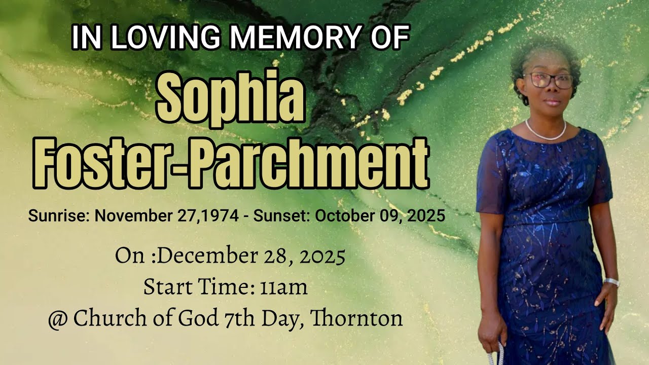 Sophia Foster-Parchment Thanksgiving Service